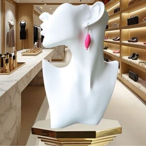 Bold Pink Statement Earrings